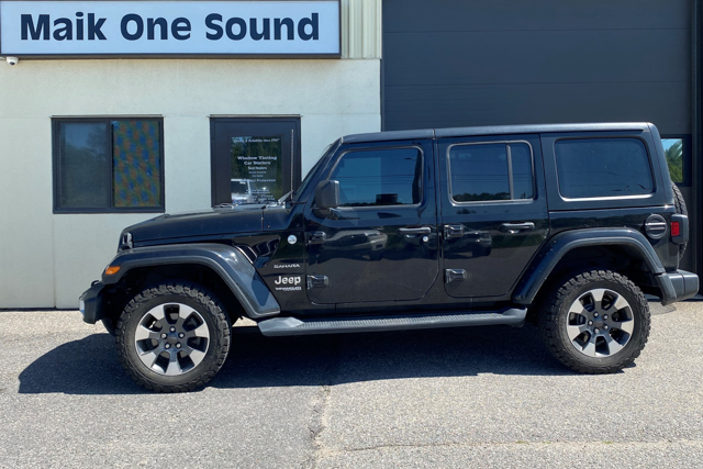 2024 Jeep Wrangler with heat-reducing UV protection tint in North Bay